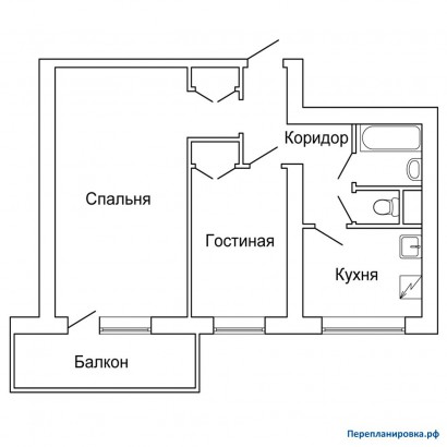 типовая планировка двухкомнатной квартиры и-209а